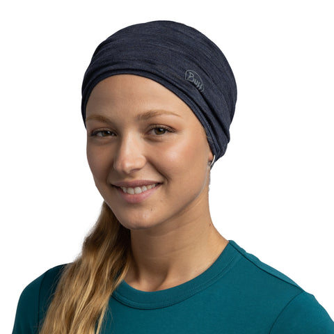 LIGTHWEIGHT MERINO WOOL SOLID NIGHT BLUE