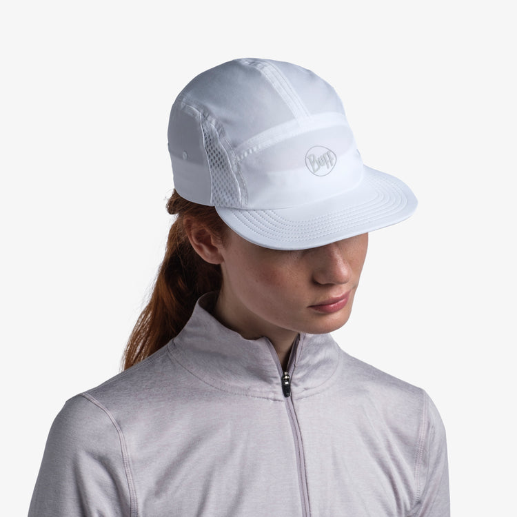 BUFF® 5 PANEL GO CAP SOLID WHITE