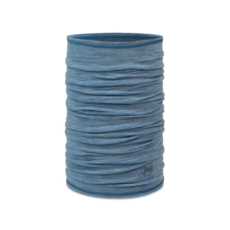 LIGTHWEIGHT MERINO WOOL SOLID LAKE BLUE