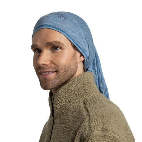 LIGTHWEIGHT MERINO WOOL SOLID LAKE BLUE