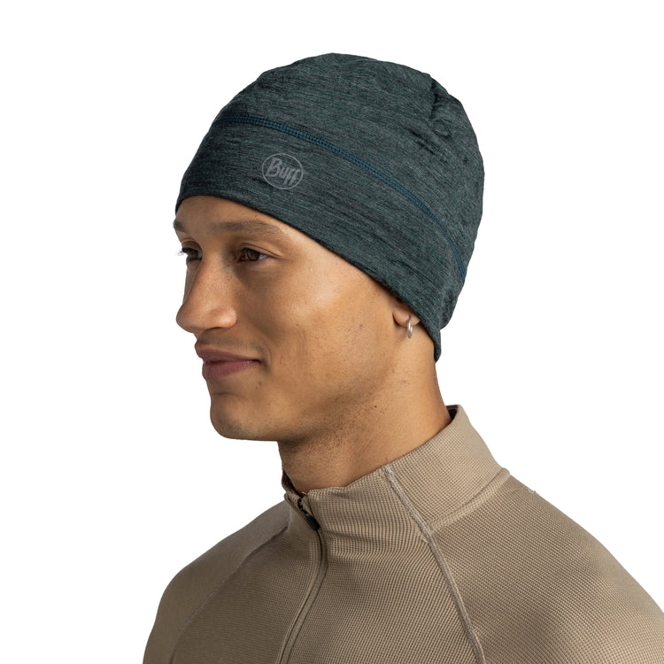 Merino Lightweight Beanie MULTISTRIPES FOREST