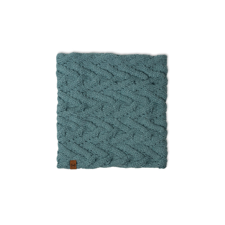 Knitted & Fleece Neckwarmer CARYN BLUE GLASS