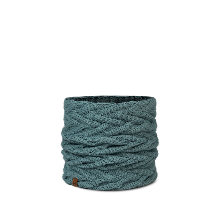 Knitted & Fleece Neckwarmer CARYN BLUE GLASS