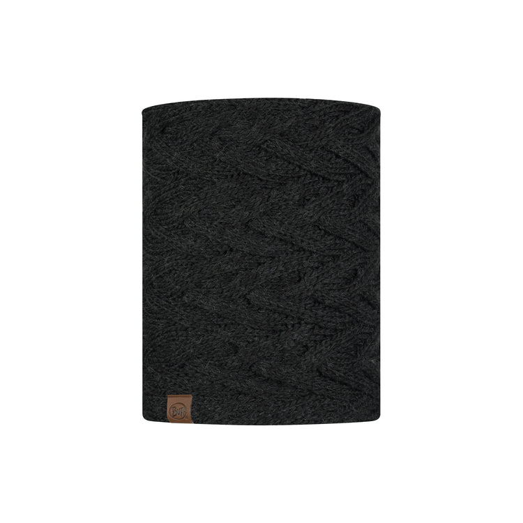 Knitted & Fleece Neckwarmer CARYN GRAPHITE