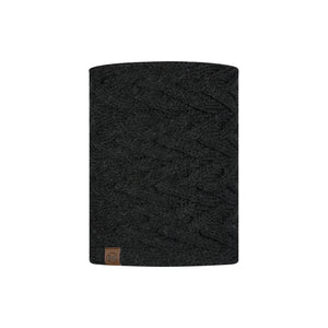 Knitted & Fleece Neckwarmer CARYN GRAPHITE
