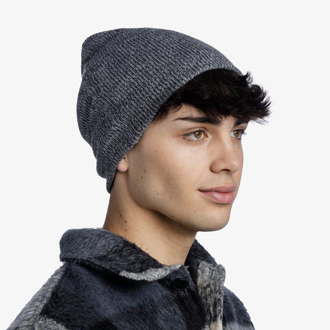 Knitted Hat JARN GREY MELANGE