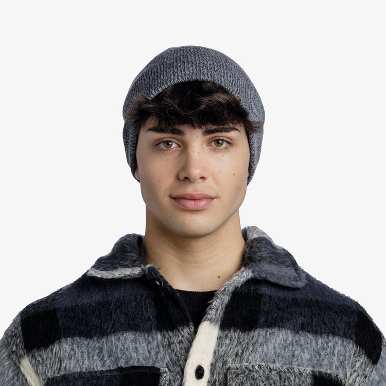 Knitted Hat JARN GREY MELANGE