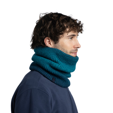 Knitted & Fleece Neckwarmer MARIN BLUE INK