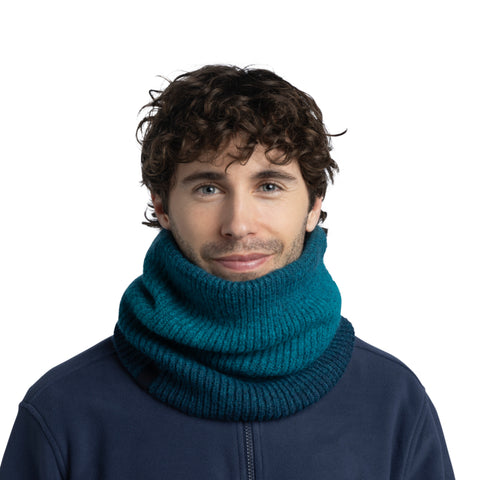Knitted & Fleece Neckwarmer MARIN BLUE INK
