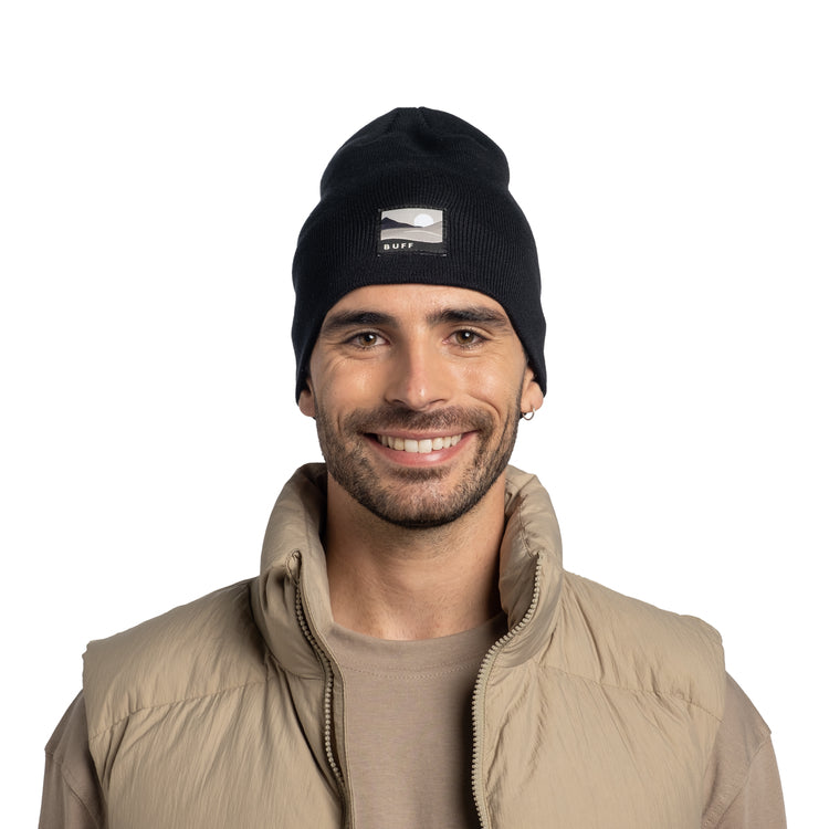 Knitted Hat LILON LONG BLACK