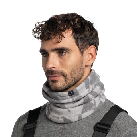 POLAR PRINTS NECKWARMER BONDU GREY