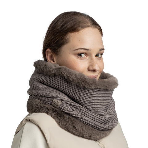 Knitted Neckwarmer KESHA COBBLESTONE