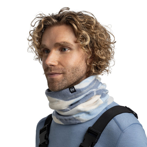 POLAR PRINTS NECKWARMER AGUAR BLUE