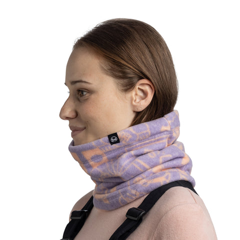 POLAR PRINTS NECKWARMER LETA GRAPE ICE