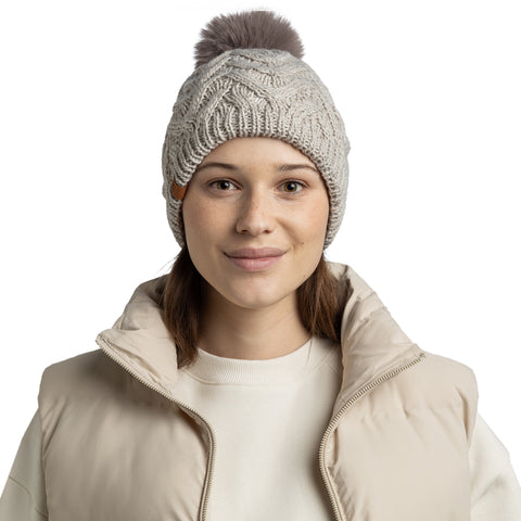 Knitted & Fleece Band Hat CARYN CRU