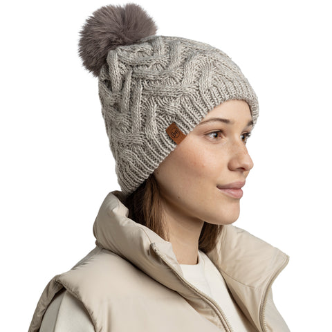 Knitted & Fleece Band Hat CARYN CRU