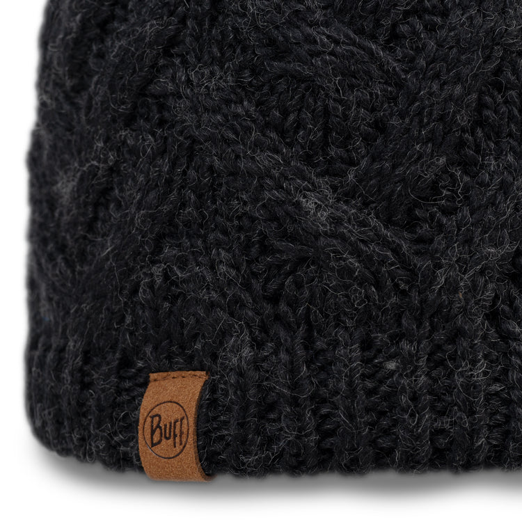 Knitted & Fleece Band Hat CARYN GRAPHITE