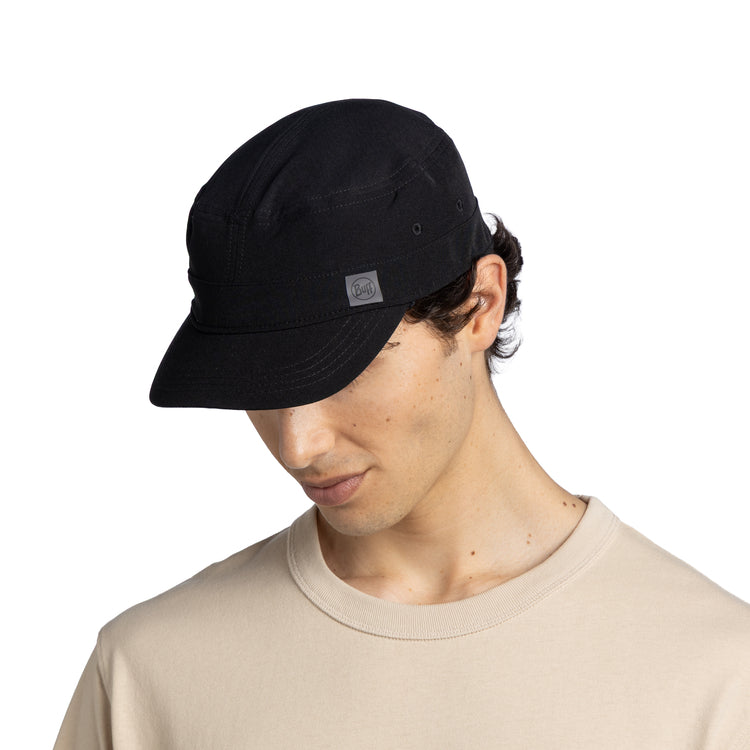 Military Cap SOLID BLACK