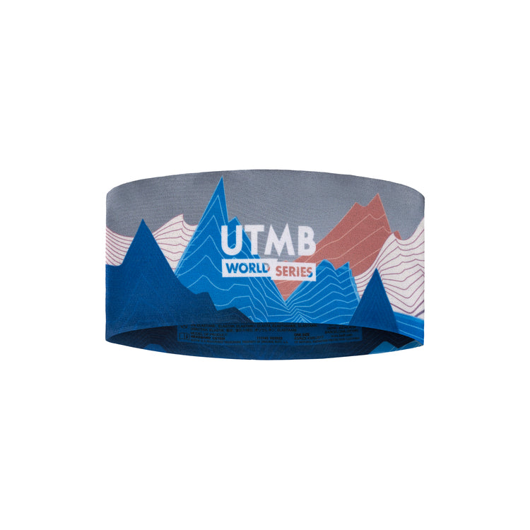 Coolnet UV Wide Headband UTMB WORLD SERIES NAVY MULTI
