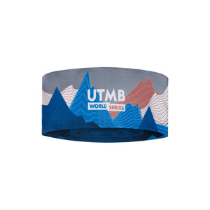 Coolnet UV Wide Headband UTMB WORLD SERIES NAVY MULTI