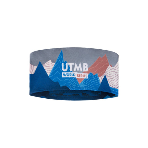 Coolnet UV Wide Headband UTMB WORLD SERIES NAVY MULTI
