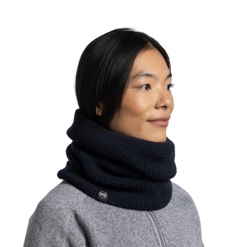 Knitted & Fleece Neckwarmer NARO NIGHT BLUE