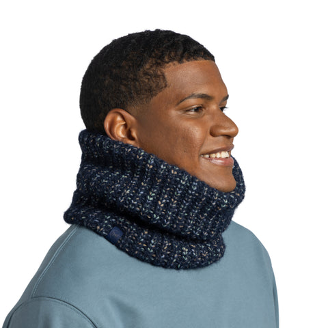 Knitted & Fleece Neckwarmer DALIA NIGHT BLUE
